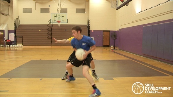 How to dribble between the legs